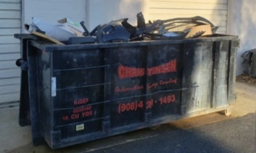 scrap metals 15 yard dumpster with scrap metal